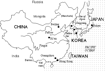 (Map of East Asia)
